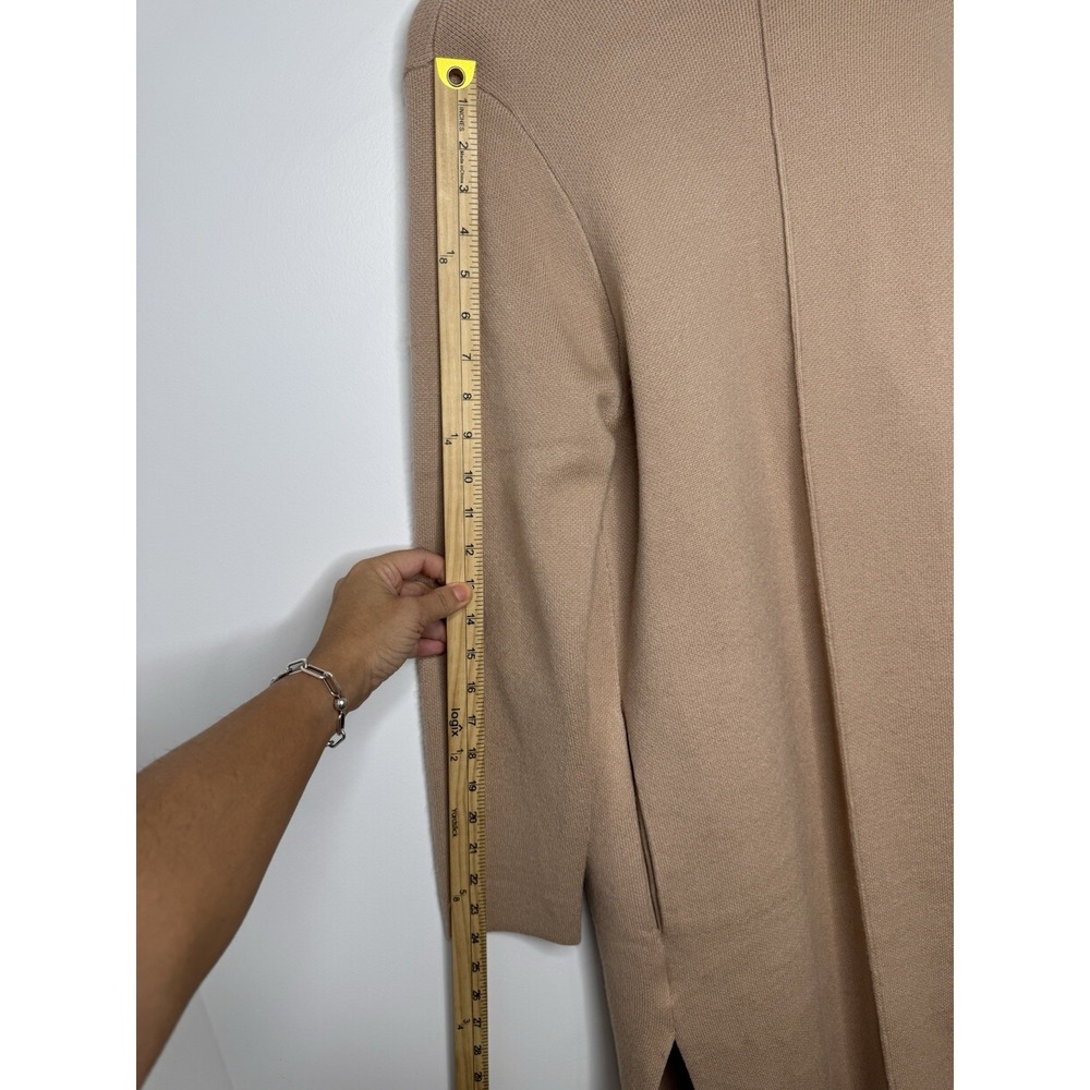 CHICWISH‎ Women's Classy Light Tan Open Front Knit Coat Cardigan XS/S - Picture 8 of 9